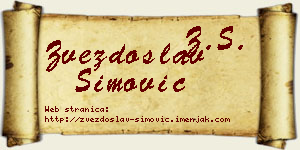 Zvezdoslav Simović vizit kartica